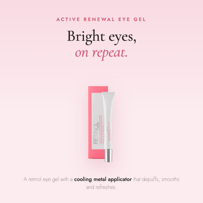 Retinol by Robanda Active Renewal Eye Gel — 0.3% encapsulated retinol eye gel for puffiness and fine lines