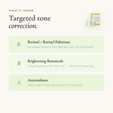 Retinol by Robanda Pigment Therapy key ingredients — Emblica, Retinol, vitamin C
